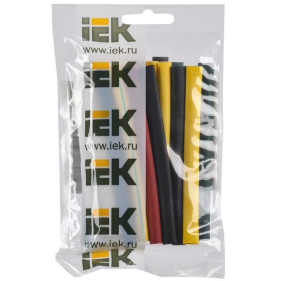 Набор термоусадки ТТУ нг-LS 12/6мм L=100мм 7 цветов (21шт/упак) IEK (UDR10-012-006-021-S)