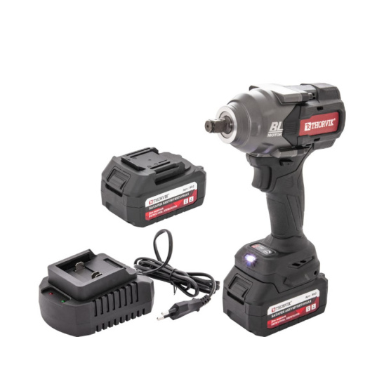 Гайковерт ударный аккумуляторный бесщёточный 1/2"DR, 21В-4А/ч,, 1700 Нм Thorvik/Торвик BBIW121700