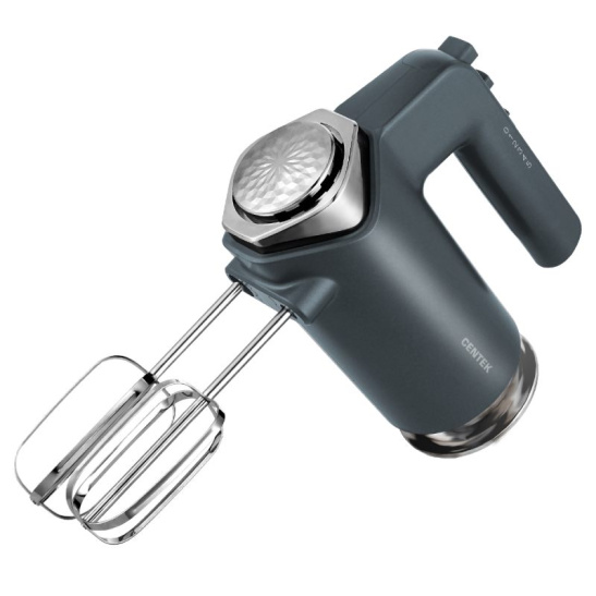 Миксер CENTEK CT-1100, 5 скоростей+турбо режим, плавный старт, взбивание/замешивание, 800 Вт