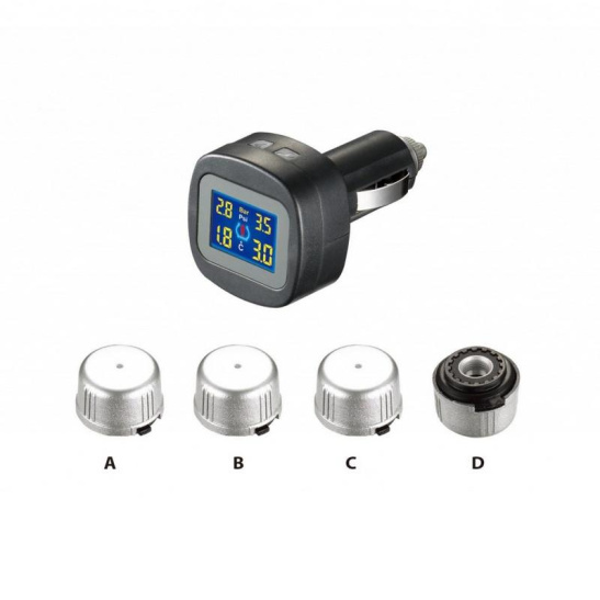 Система контроля давления в шинах (монитор + 4 внешних датчика) "TPMS T80-TS02" ("НПП "ОРИОН")