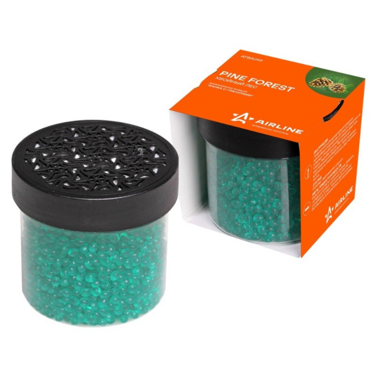Ароматизатор банка с гранулами "ХВОЙНЫЙ ЛЕС"  натуральный природный аромат хвойного леса ("AFBA099") ("AIRLINE")