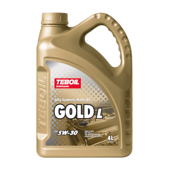 Масло моторное TEBOIL Gold L (A3/B4) SAE 5W30, 4 л, API SP, синтетическое, (двиг. бензиновый, дизельный, турбодизельный)