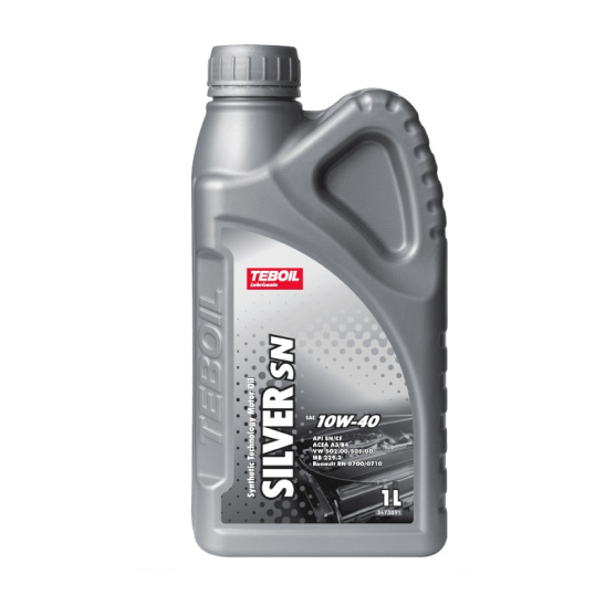 Масло моторное TEBOIL Silver SN (A3/B4) SAE 10W40, 1 л, API SN/CF, полусинтетическое, (двиг. бензиновый, дизельный)