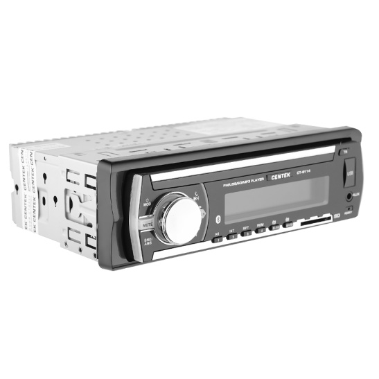 Магнитола автомобильная "CENTEK СТ-8114" (4х50 Вт., USB/AUX/SD/MMC, BLUETOOTH, LCD-дисплей 7 цветов, без диска, FM радио)