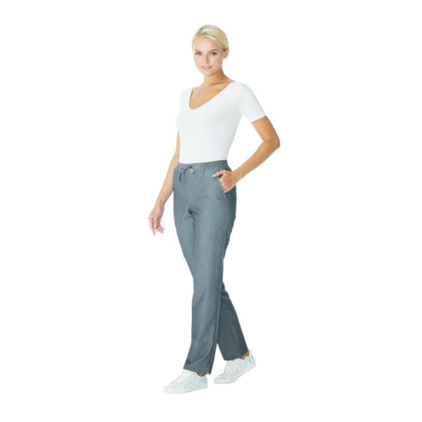 Брюки женские LL3115 "Стоун" р.50(100) рост5/6(170-176) цв.серый меланж