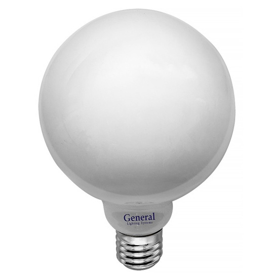 Лампа светодиодная филаментная F-LED General G125 (шар) 8 Вт E27 4500К 840 Лм матовая (684800)