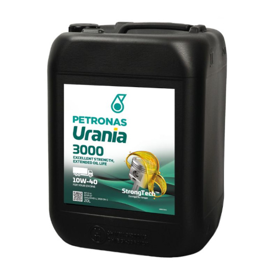 Масло моторное PETRONAS Urania 3000 (ACEA E7) SAE 10W40, 20 л, API CI-4, полусинтетическое, (двиг. дизельный), (71609RK1EU)