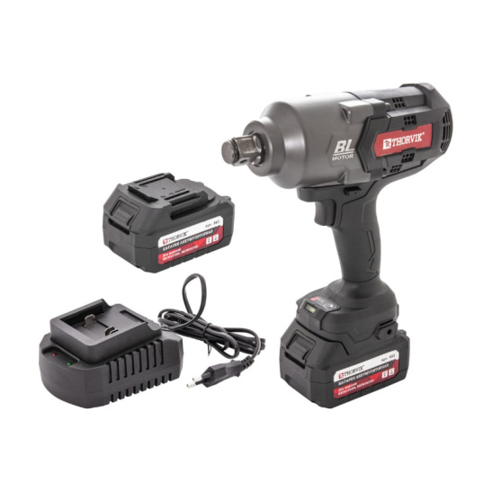 Гайковерт ударный аккумуляторный бесщёточный 1"DR, 21В-8А/ч,, 2400 Нм Thorvik/Торвик BBIW012400