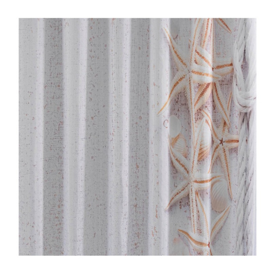 01-94 ШТОРА В ВАННУЮ КОМНАТУ 180*180 см Морская звезда "САНАКС" Китай