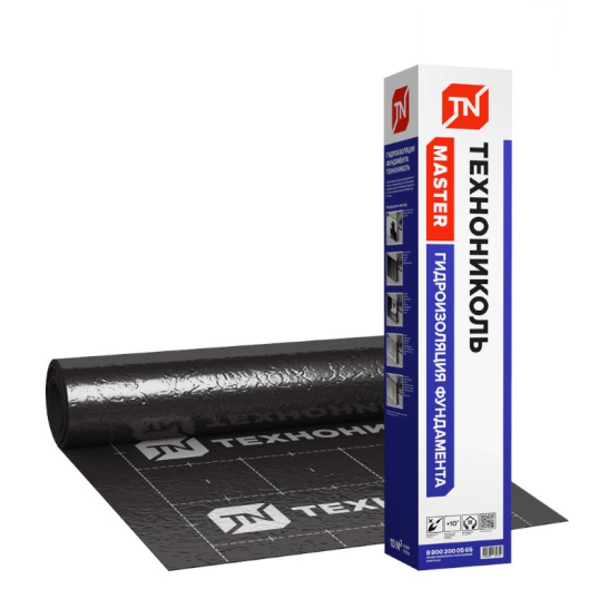 Гидроизоляция фундамента (10 м2) Технониколь