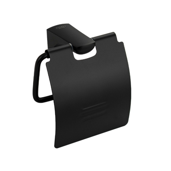 Держатель туалетной бумаги с экраном, черный, 76003, TITAN, Санакс