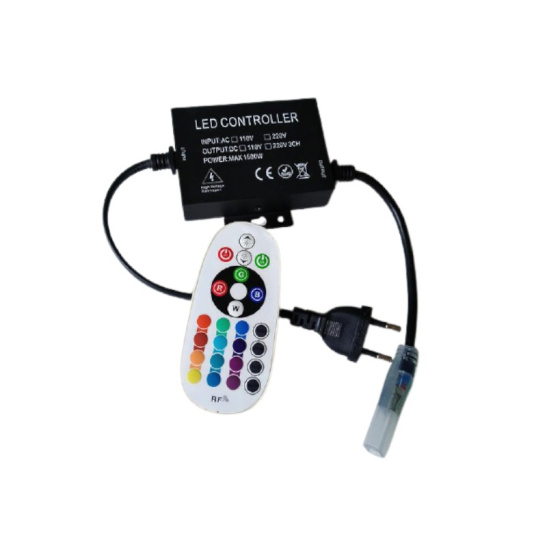 Контроллер General (512117) GDC-RGB-1500-R-IP20-220 1500 Вт 220В  IP20 для светодиодной ленты с пультом