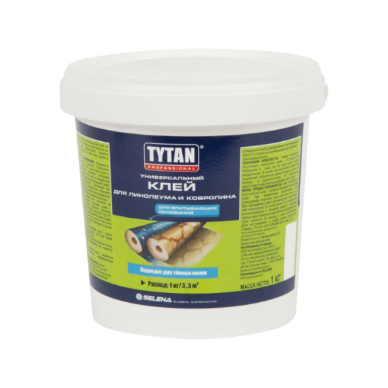 Клей Tytan Professional для линолеума и ковролина, 14 кг , белый 