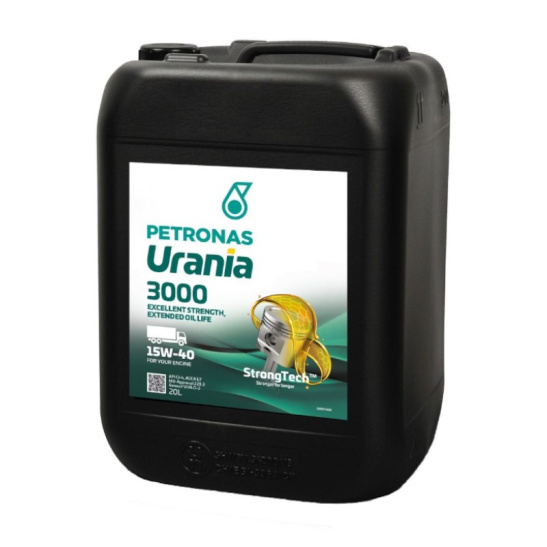 Масло моторное PETRONAS Urania 3000 (ACEA E7) SAE 15W40, 20 л, API CI-4, минеральное, (двиг. дизельный), (71599RK1EU) (см.72.123.251)