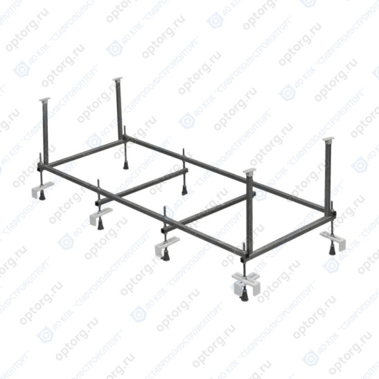 Ванна акриловая прямоугольная 1700х750х470мм Фиджи, в комплекте с каркасом, панелью, (Santek) г. Чебоксары