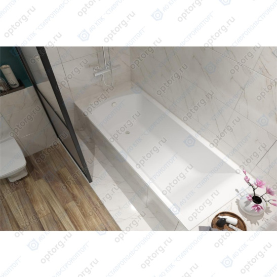 Ванна акриловая прямоугольная 1700х750х470мм Фиджи, в комплекте с каркасом, панелью, (Santek) г. Чебоксары
