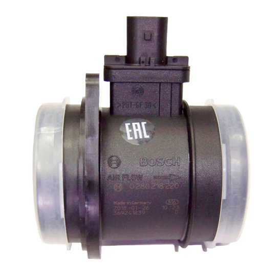 0280218220 ДАТЧИК МАССОВОГО РАСХОДА ВОЗДУХА (ДМРВ) УАЗ (двиг. ЗМЗ-409 ЕВРО-3, для блока ME17.9.7.), с 2008 г.в. "BOSCH"