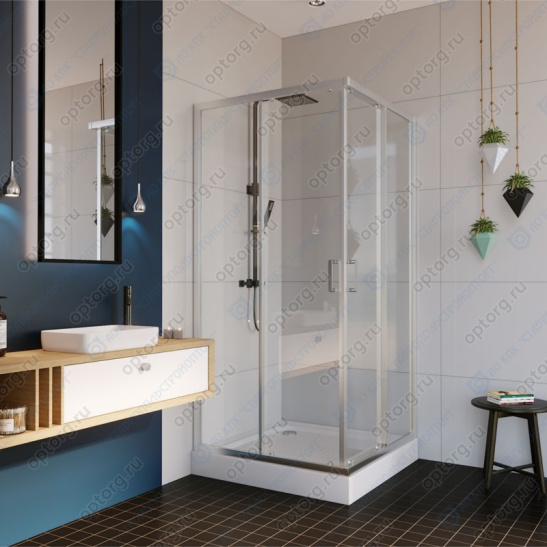Душевое ограждение 900x900x2000 мм, AB1490X1, квадратное Китай