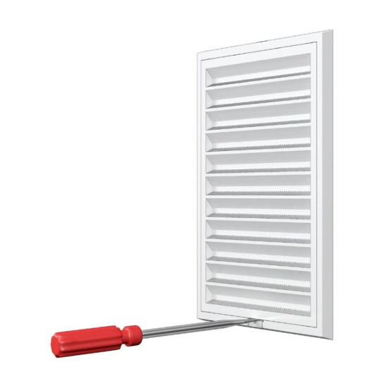 Решетка вентиляционная 200x150 мм, вытяжная, с сеткой, ERA 2015RZN, Россия