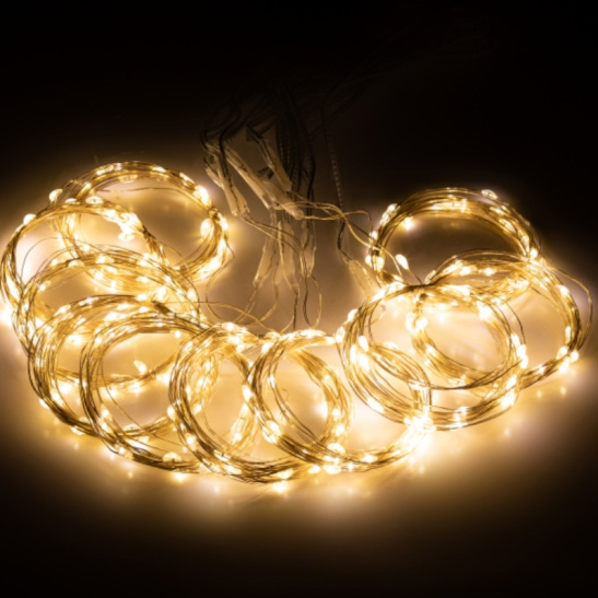 Гирлянда светодиодная "Занавес" с пультом (EGNIG-ZW) 300 LED, 3*3 м, теплый белый, IP20