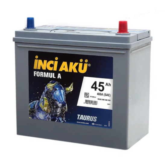 Аккумулятор 6СТ-45.0 R+ "INCI Aku Asia FormulA" (55B24L) зал. япон. станд. тонк.кл. обр. поляр. (Турция) (Инчи)