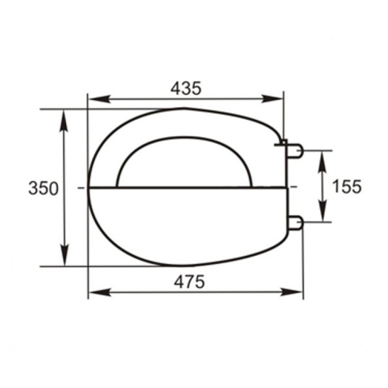 Сиденье для унитаза СУ 64.07.80  "ДОРА" (Псков)