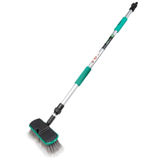 Щетка-швабра для мойки под шланг, складная телескопическая 100-168 см. ("AVS") "SM-168" (A85344S)
