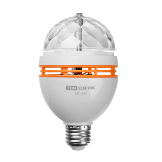 Диско-лампа светодиодная TDM (SQ0361-0500) 3 Вт Е27 220В RGB IP20