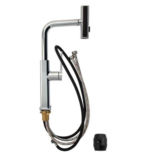 Смеситель для мойки латунный однорычажный с высоким изливом, 8261, МАГНУС, Санакс