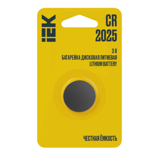 Батарейка IEK Optima  СR-2025 BL-1, 3 В, ABT-CR2025-OP-L01