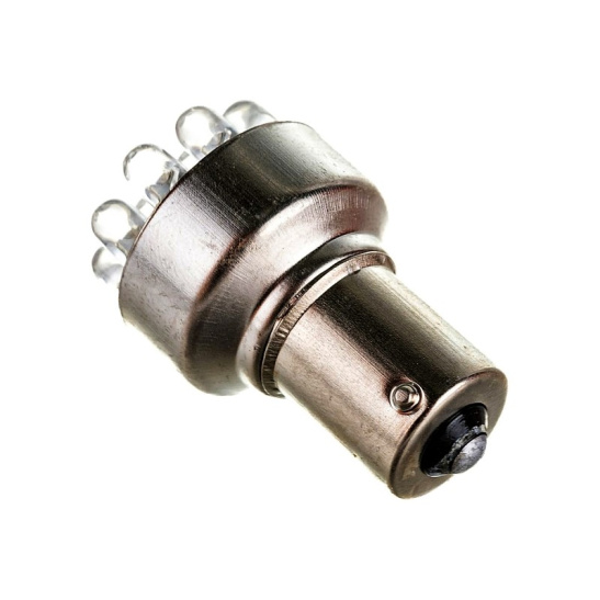 ***СВЕТОДИОД (А12-21) (12 S25-W/12LED) УКАЗАТЕЛЕЙ ПОВОРОТОВ, СТОПОВ (12 с/д) 12В.