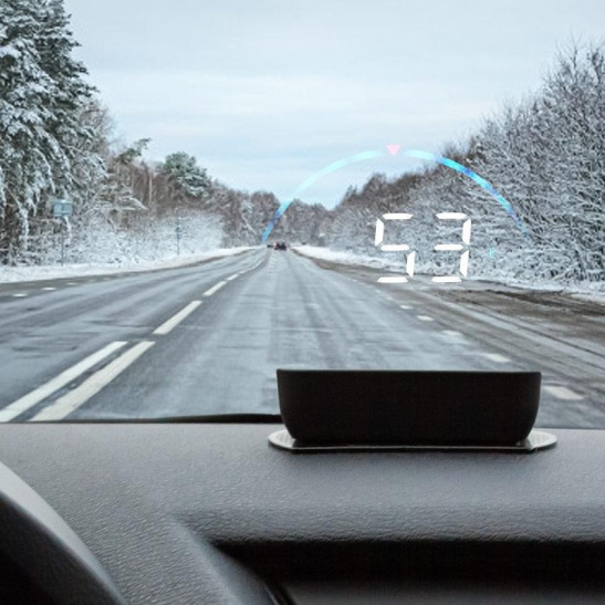 * Дисплей проекционный HUD OBD-II ("ALAA003") проектор скорости и др.инф. на лобовое стекло ("AIRLINE")