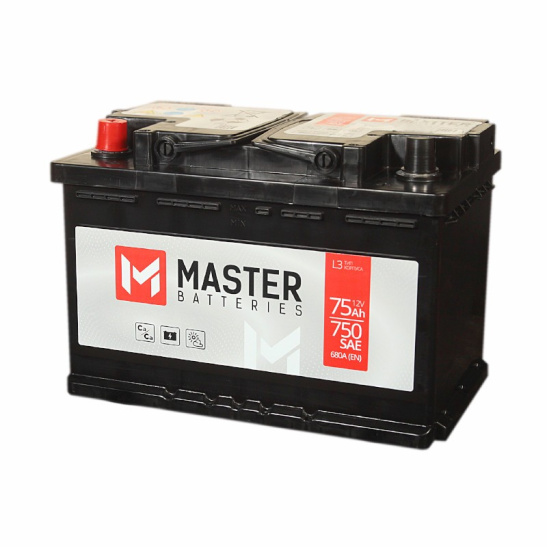 Аккумулятор 6СТ-75 "Master Batteries" зал., ( Мастер) (Беларусь) 