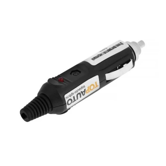 Штекер прикуривателя (подвижная часть) 12/24В., с индикатором, "TA-SPi203" ("TOP AUTO" С.Петербург) разъем в прикуриватель 