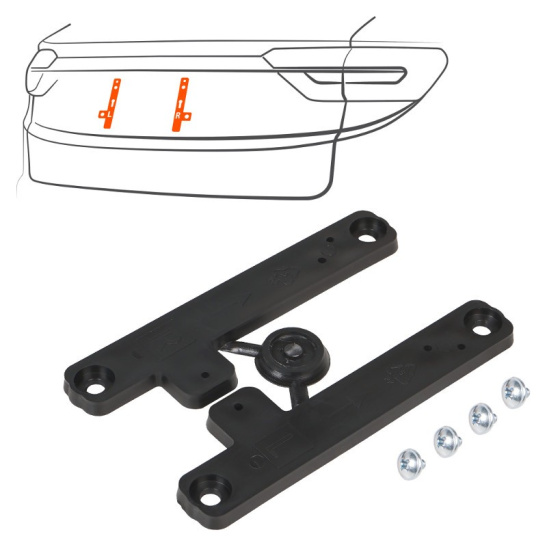 Адаптеры-переходники (ADFC004) для крепления рамки госномера к штатным местам китайских авто ("AIRLINE") под номерной знак