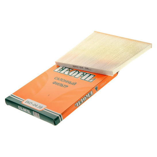 Элемент фильтра воздушного салонный противопыльный (EKO-04.38) ("EKOFIL") (ан. MANN CU 21 008, BIG GB9971) HYUNDAI, KIA (2011-21)