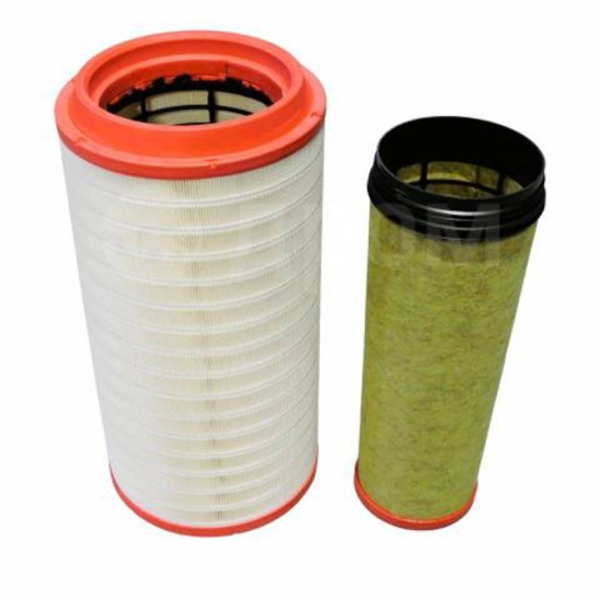 Фильтр воздушный (комплект: внутренний+наружный) (оригинал "SHAANXI") DZ9X259190121 + DZ9X259190131 (PU2750 / PU2751) SHACMAN X6000 дв.Weichai WP13