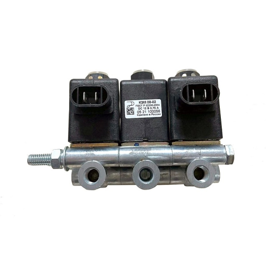 БЭК 37.000-01 БЛОК ЭЛЕКТРОМАГНИТНЫХ КЛАПАНОВ 12 V (КАМАЗ, ГАЗ, САЗ, УРАЛ)