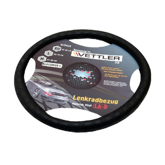 ОПЛЕТКА НА РУЛЬ (41-42 см) винил / черный (Газель) "VETTLER KLASSIKER" (17604)