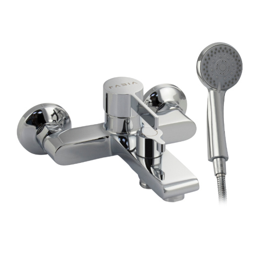 Смеситель для ванны однорычажный с коротким изливом, 9610, FABIA, Санакс