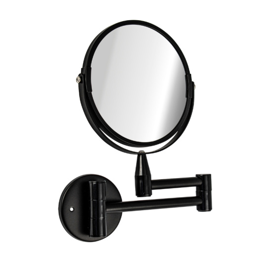 75268 ЗЕРКАЛО КОСМЕТИЧЕСКОЕ раздвижное, черный, Санакс