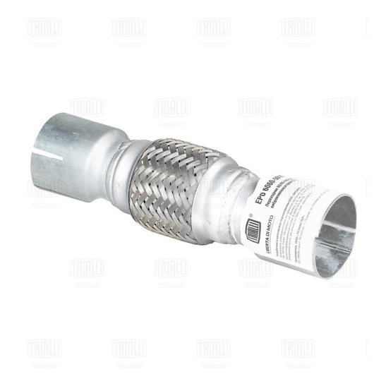 Переходник 60/60 L=250 под хомут с виброкомпенсатором 55х100 (нержавеющая алюминизированная сталь) (EPC6060-50100)