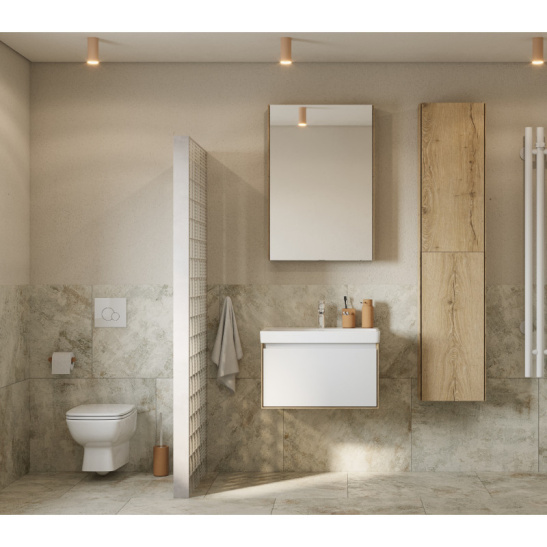 ПЭК НЕО rimless (подвесной унитаз НЕО rimless+инсталляция+кнопка белая+сиденье с микролифтом), 1WH501758, (г. Чебоксары)