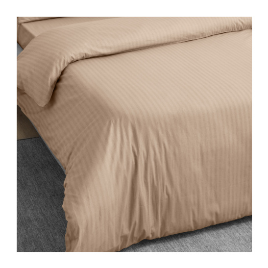 Простыня на резинке "Волшебная ночь" 160*200см тк.Поплин П10 цв."CARAMEL MOUSSE" 8709/15