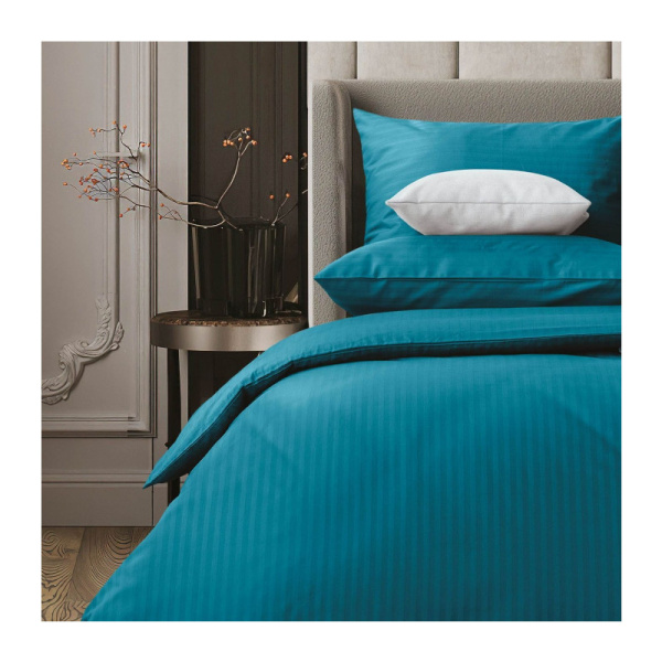 КПБ "Verossa Stripe" 1,5-спальный наволочки 70*70см тк.страйп цв."BLUMARINE" 70009
