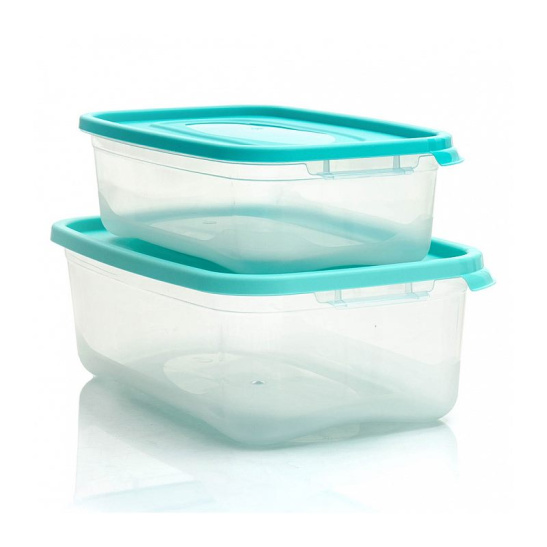 Комплект контейнеров прямоугольных 2 штуки 1,2 л и 2,2 л "КАСКАД" 59002