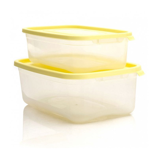 Комплект контейнеров прямоугольных 2 штуки 1,2 л и 2,2 л "КАСКАД" 59002