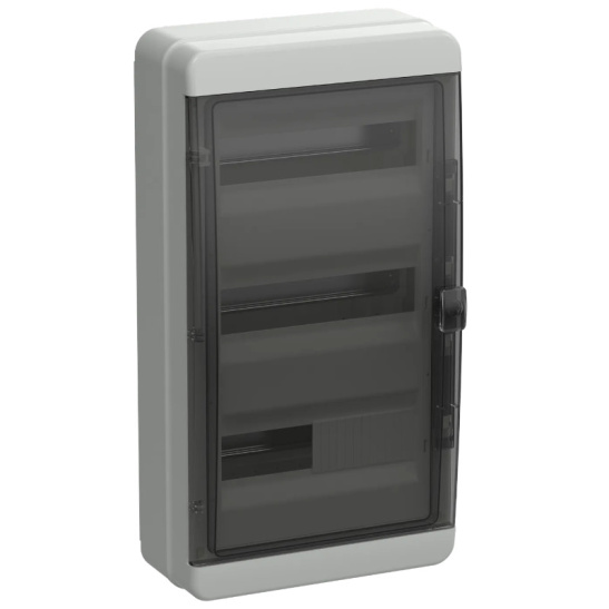 Бокс TEKFOR КМПн 36 навесной пластик черная прозрачная дверь IP65 560х300x153 IEK (TF5-KP72-N-36-65-K03-K02)