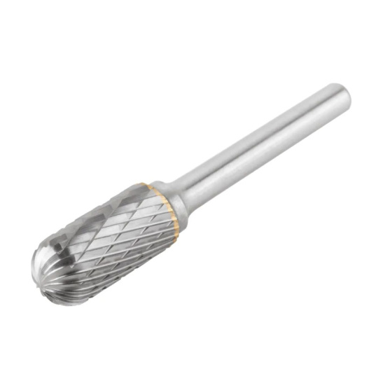 Шарошка карбидная, штифт 6 мм, тип "С", цилиндрическая закругленная 12х25х70 мм 36610