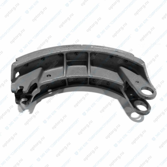 53229-3501090-51ЗЧ Колодка тормозная ЛИТАЯ с накладками в сборе (кор+длин) с буртиком, ЕВРО-2, 140мм. (53229-3501090-51) (ООО "Камаз Тормозные Системы") 